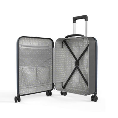 Чемодан складной Rollink Vega 360 55x40x20 см, 4 колеса, серо-синий-4