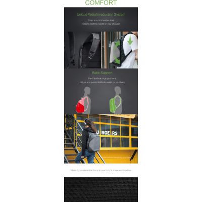 Рюкзак KORIN ClickPack Pro 46х34х16 см, комбинированный черный/серый-20