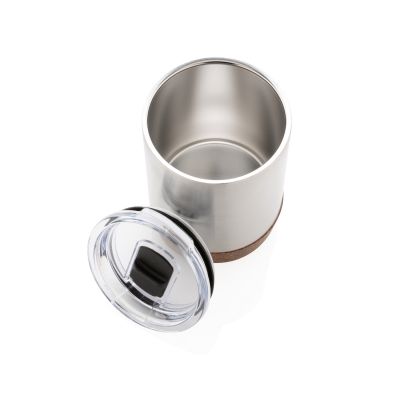 Вакуумная термокружка Cork из переработанной нержавеющей стали RCS, 180 мл-4