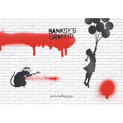 Блокнот линованный Pininfarina Banksy Крыса из каменной бумаги, А5-8