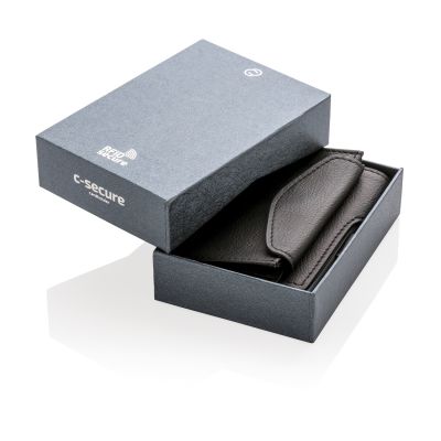 Кошелек с отделением для монет и держателем для карт C-Secure RFID-6