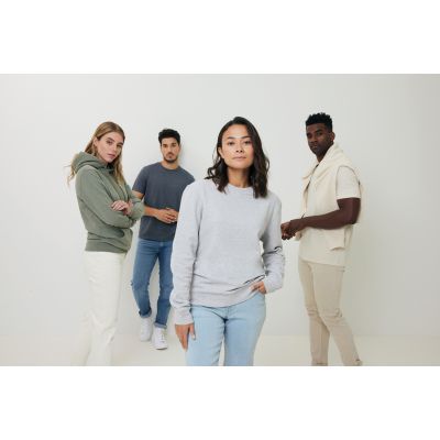 Свитшот Iqoniq Denali из переработанного неокрашенного хлопка, унисекс, 340 г/м²-20