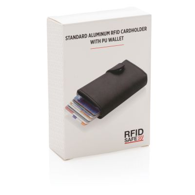 Алюминиевый картхолдер Standard с PU кошельком и защитой RFID-9