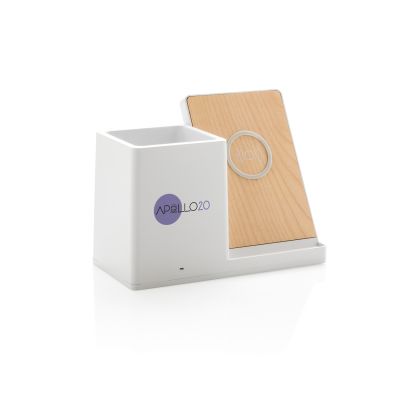 Док-станция Ontario для беспроводной зарядки с подставкой для ручек, 5W-8