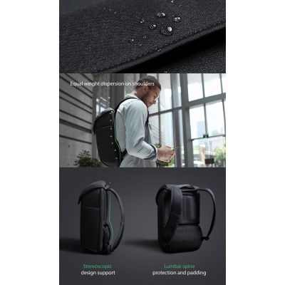 Рюкзак KORIN ClickPack X 45х32х15,5 см, с клапаном, черный-29