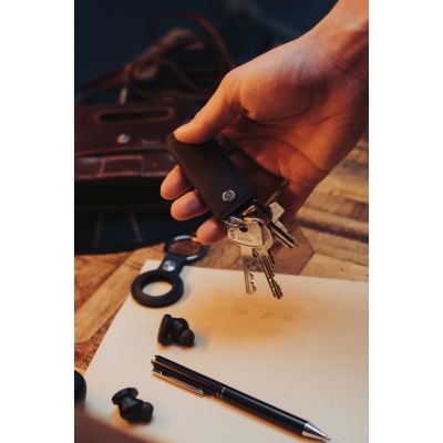 Чехол для ключей с ручкой в комплекте Swiss Peak Tula из переработанного полиуретана RCS-13