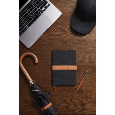 Блокнот VINGA Bosler из переработанного канваса RCS, 80 г/м²-4