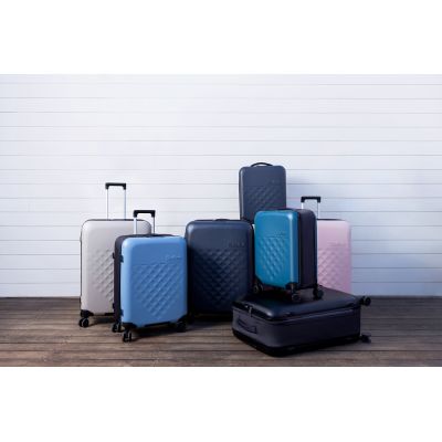 Чемодан складной Rollink Vega 360 55x40x20 см, 4 колеса, серо-синий-19