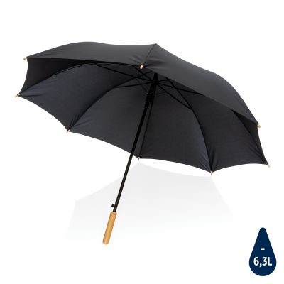 Плотный зонт Impact из RPET AWARE™ с автоматическим открыванием, d120 см-0