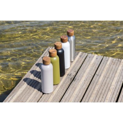 Термобутылка Wood из переработанной нержавеющей стали RCS, 500 мл-7