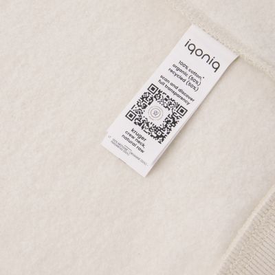 Свитшот Iqoniq Kruger из переработанного хлопка, свободный крой, унисекс, 340 г/м²-4