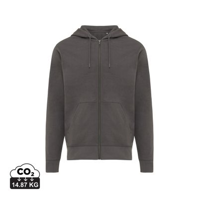 Худи на молнии Iqoniq Abisko из переработанного хлопка, унисекс, 340 г/м²-2