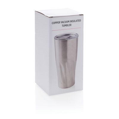 Вакуумная термокружка Copper, серебряный-5