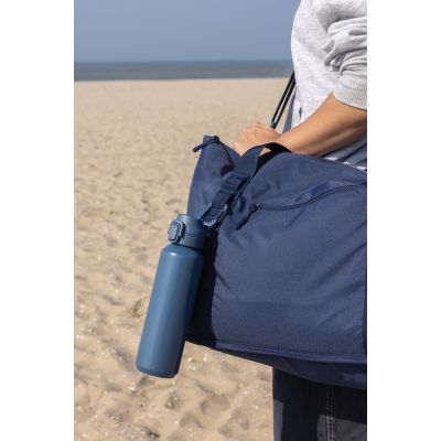 Спортивная бутылка Via из переработанной стали RCS с карабином, 600 мл-11