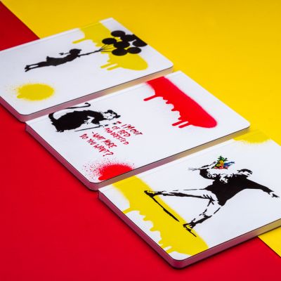 Блокнот линованный Pininfarina Banksy Улетающая девочка из каменной бумаги, А5-7