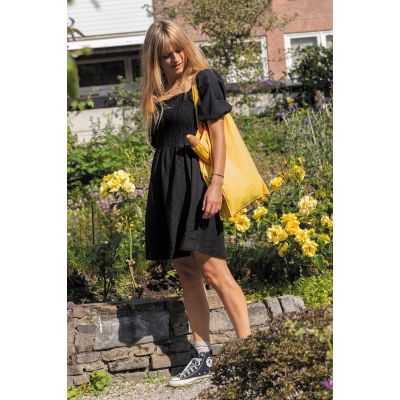 Сумка-шоппер Impact с плоским дном из переработанного хлопка AWARE™, 145 г-5