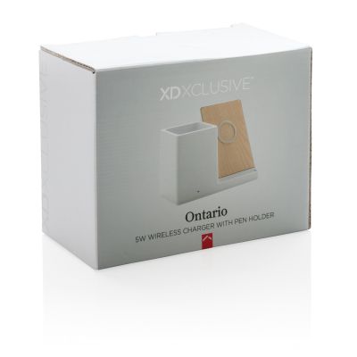 Док-станция Ontario для беспроводной зарядки с подставкой для ручек, 5W-7