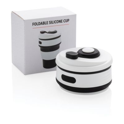 Складная силиконовая термокружка-12