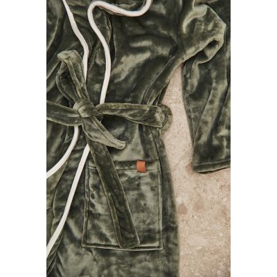 Банный халат VINGA Louis из rPET GRS, S-M, унисекс, 350 г/м²-7