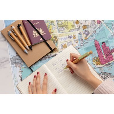 Бамбуковая ручка с клипом из пшеничной соломы-5