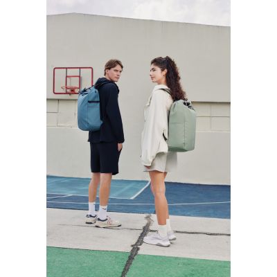 Антикражный рюкзак Urban Roll-top, голубой-7