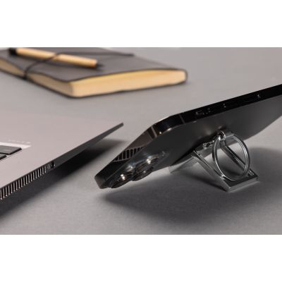 Брелок с мини-подставкой для телефона из переработанного цинка RCS-6