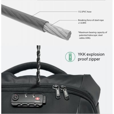 Рюкзак KORIN ClickPack 46х34х16 см, черный-8