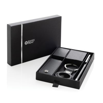 Чехол для ключей с ручкой в комплекте Swiss Peak Tula из переработанного полиуретана RCS-2