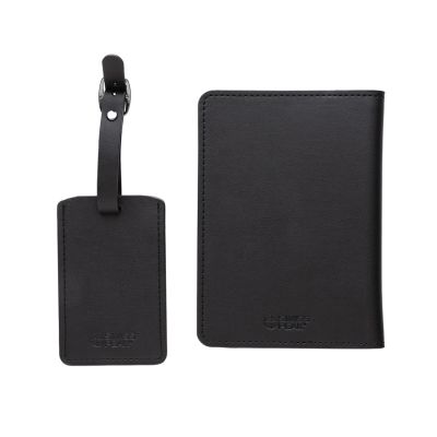 Обложка на паспорт с багажной биркой Swiss Peak из переработанного полиуретана GRS-6