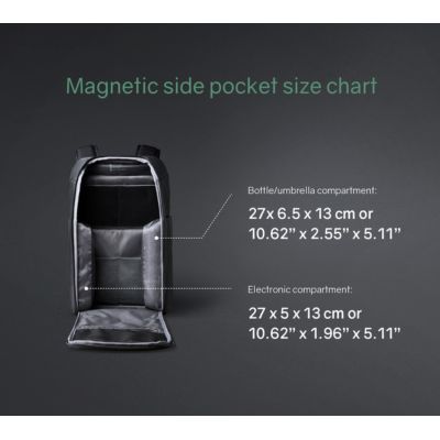 Рюкзак KORIN FlipPack 47х30х17 см, черный-16