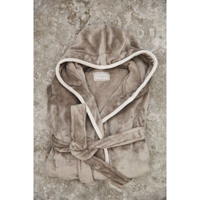 Банный халат VINGA Louis из rPET GRS, S-M, унисекс, 350 г/м²-3