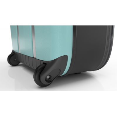 Чемодан складной Rollink Vega II 55x40x20 см, 2 колеса, бирюзовый-9