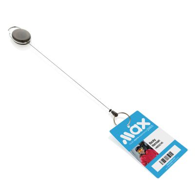 Брелок из цинка и переработанного пластика с зажимом RCS-2