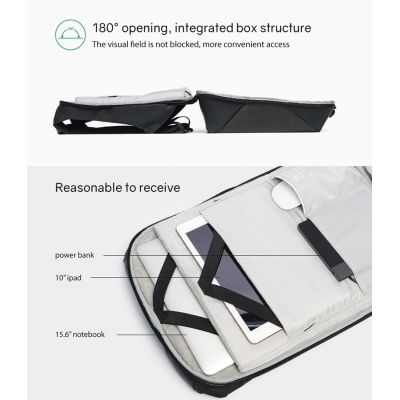 Рюкзак KORIN ClickPack 46х34х16 см, черный/серый-9