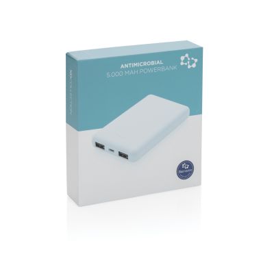 Внешний аккумулятор с защитой от микробов, 5000 мАч-10