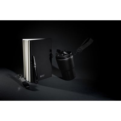 Термокружка Swiss Peak в комплекте с блокнотом, ручкой и брелком-4