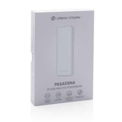 Внешний аккумулятор Urban Vitamin Pasadena с быстрой зарядкой PD, 18 Вт, 20000 мАч-10