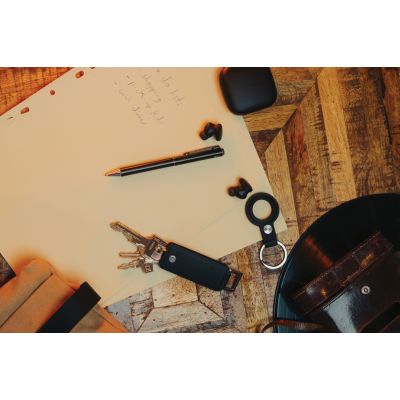 Чехол для ключей с ручкой в комплекте Swiss Peak Tula из переработанного полиуретана RCS-11