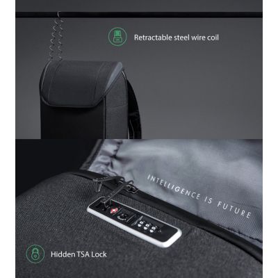 Рюкзак KORIN ClickPack X 45х32х15,5 см, с клапаном, черный-22