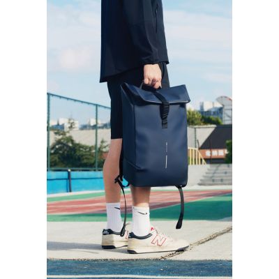 Антикражный водонепроницаемый рюкзак Urban Flap-Top, темно-синий-12