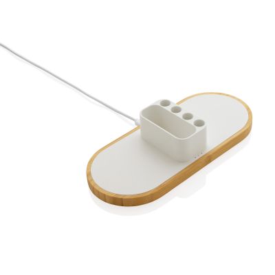 Док-станция Ontario 2-в-1 с органайзером из переработанного пластика RCS, 10 Вт-0