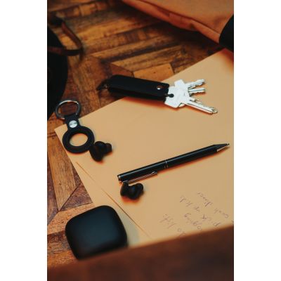 Чехол для ключей с ручкой в комплекте Swiss Peak Tula из переработанного полиуретана RCS-12