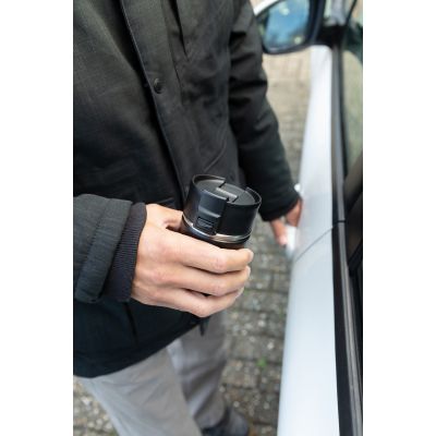 Компактная вакуумная кружка Bogota с керамическим покрытием, черный-10