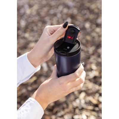 Герметичная вакуумная термокружка с двойными стенками и замком, 300 мл-8
