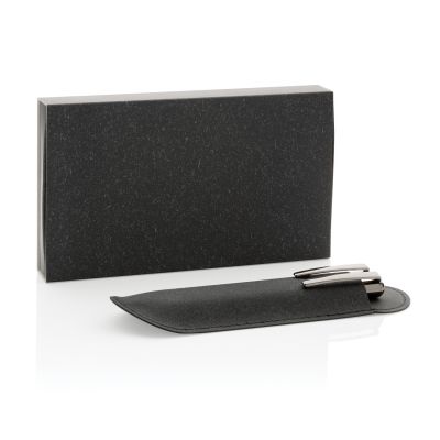 Набор ручек в чехле из переработанной кожи-6