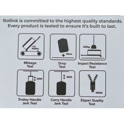 Чемодан складной Rollink Vega 360 55x40x20 см, 4 колеса, серо-синий-20