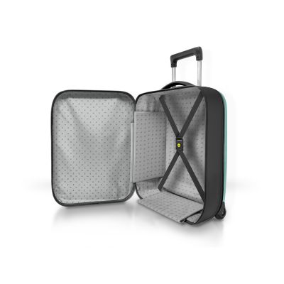 Чемодан складной Rollink Vega II 55x40x20 см, 2 колеса, бирюзовый-11