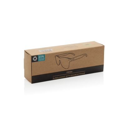 Солнцезащитные очки Prism из переработанного пластика RCS с бамбуковыми дужками-3