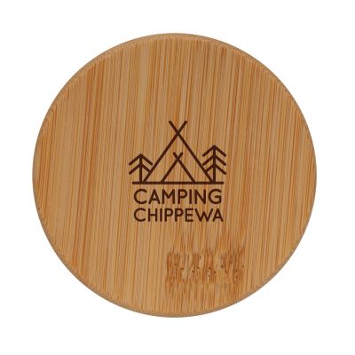 Набор стаканов из боросиликатного стекла с двойными стенками и бамбуковой крышкой, 250 мл-4