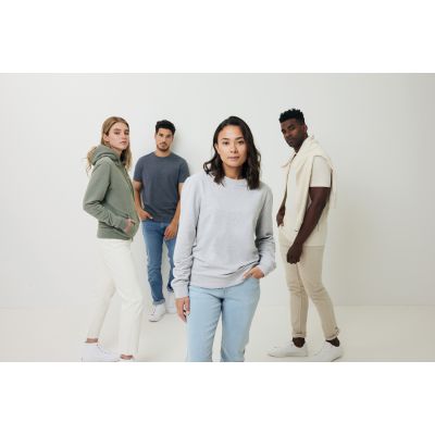 Свитшот Iqoniq Denali из переработанного неокрашенного хлопка, унисекс, 340 г/м²-21